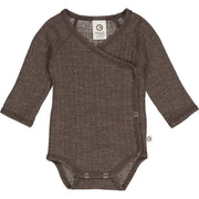 Merino wollen overslag romper - Müsli