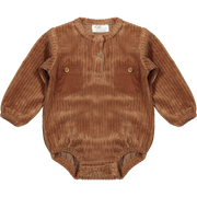 Romper Lewis Corduroy Rib Brown - Riffle Amsterdam