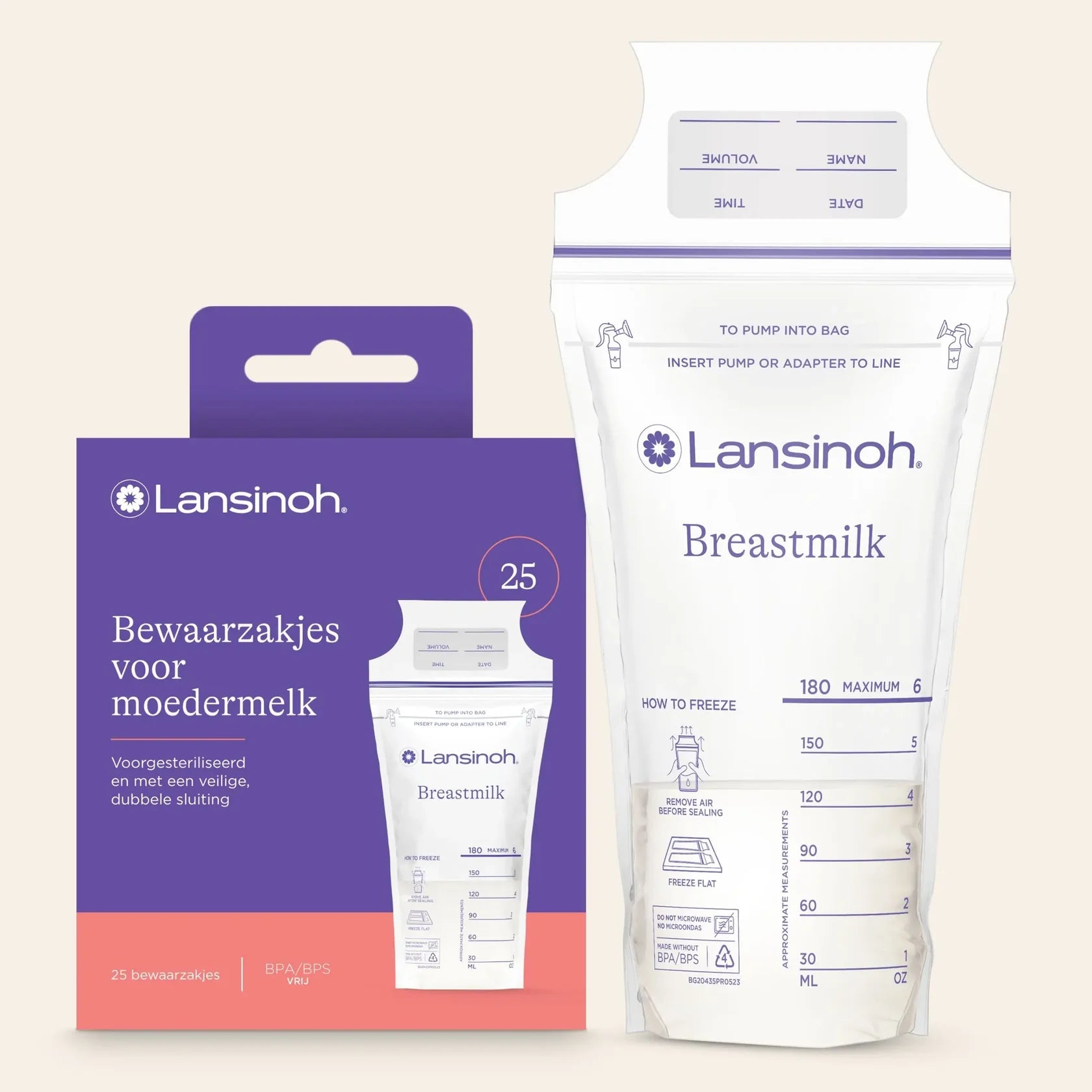 Moedermelkbewaarzakjes Lansinoh - 25 stuks