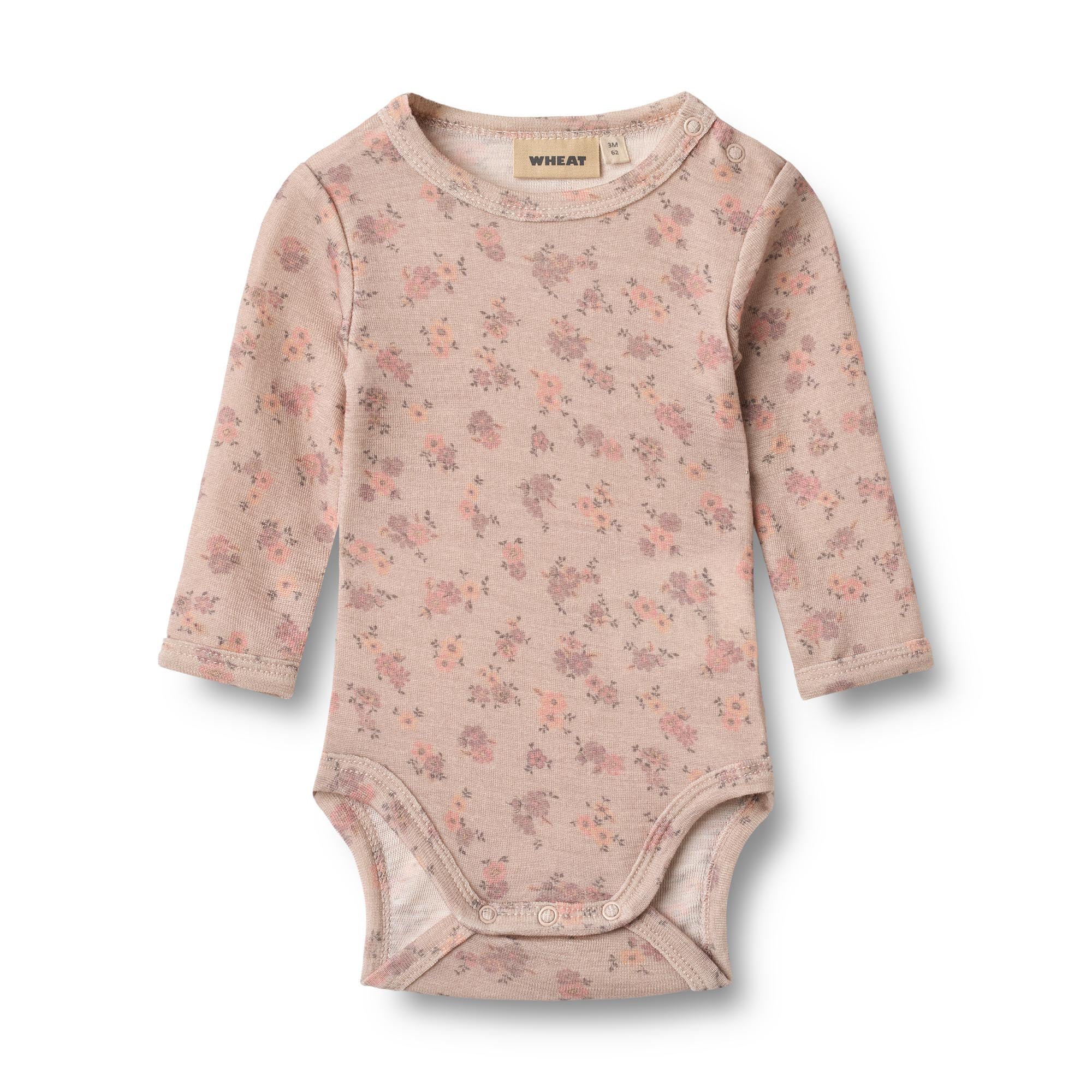 Wollen romper Lucca- Lila flowers
