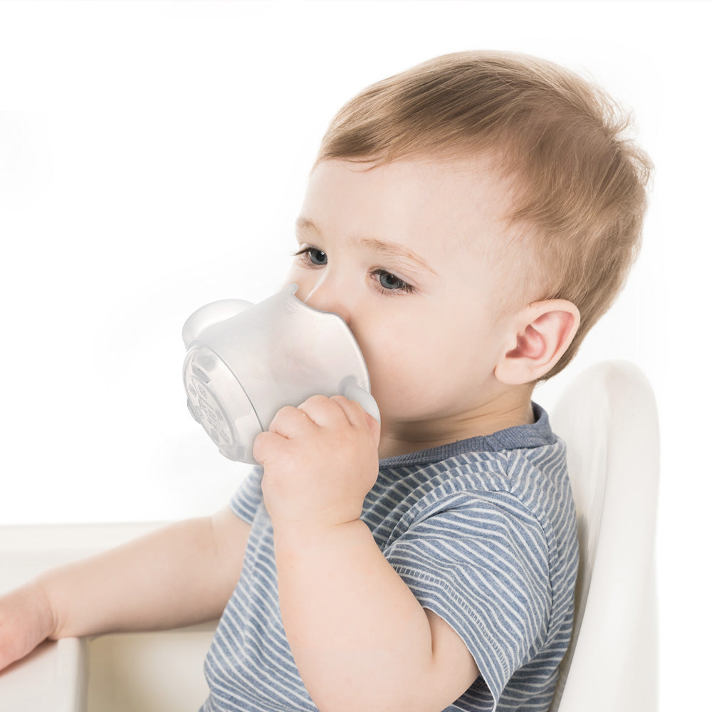 Siliconen babydrinkbeker | Transparant
