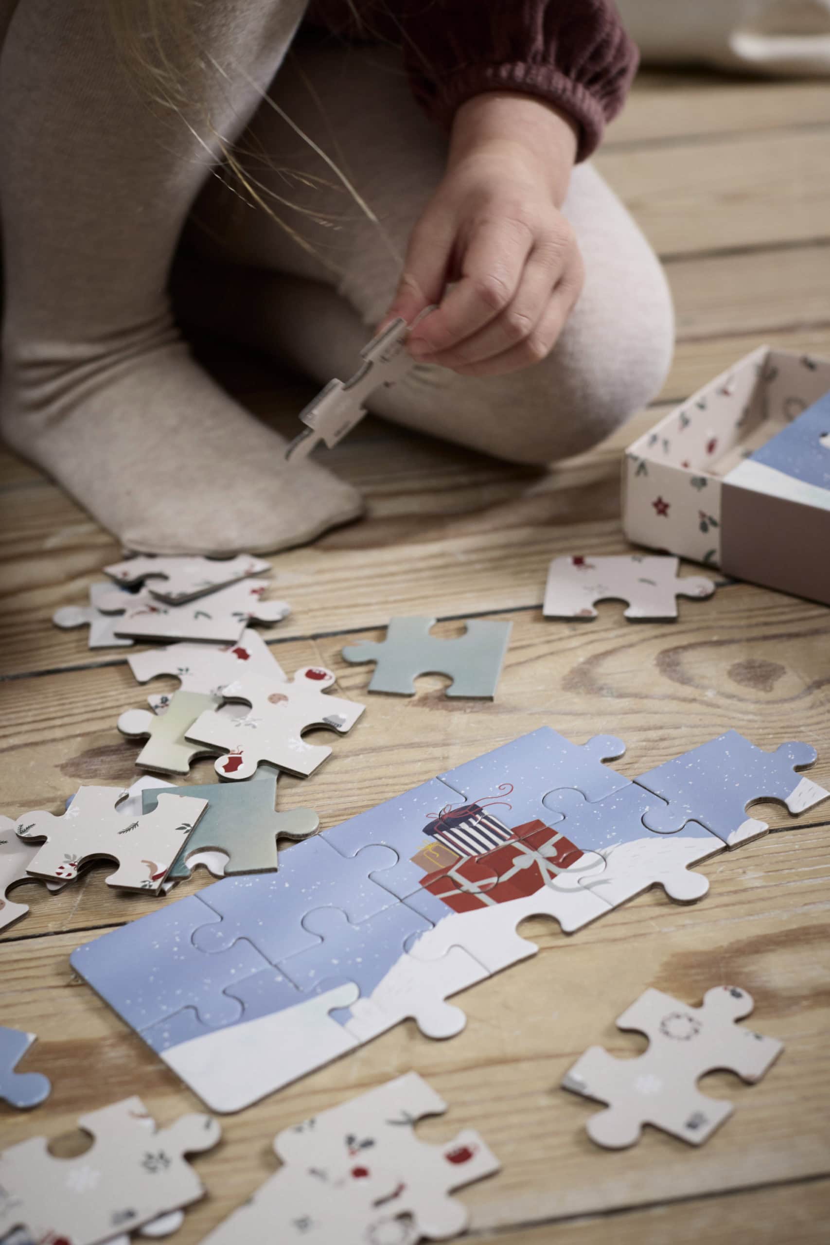 Set van 4 puzzels - Wonderful Winter