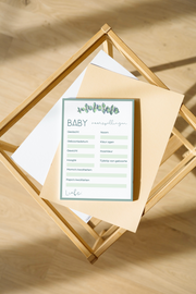 Babyshower - Invulkaart - Botanical - Download