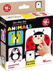 Banana Panda On-the-Go Puzzel halve dieren 18m+