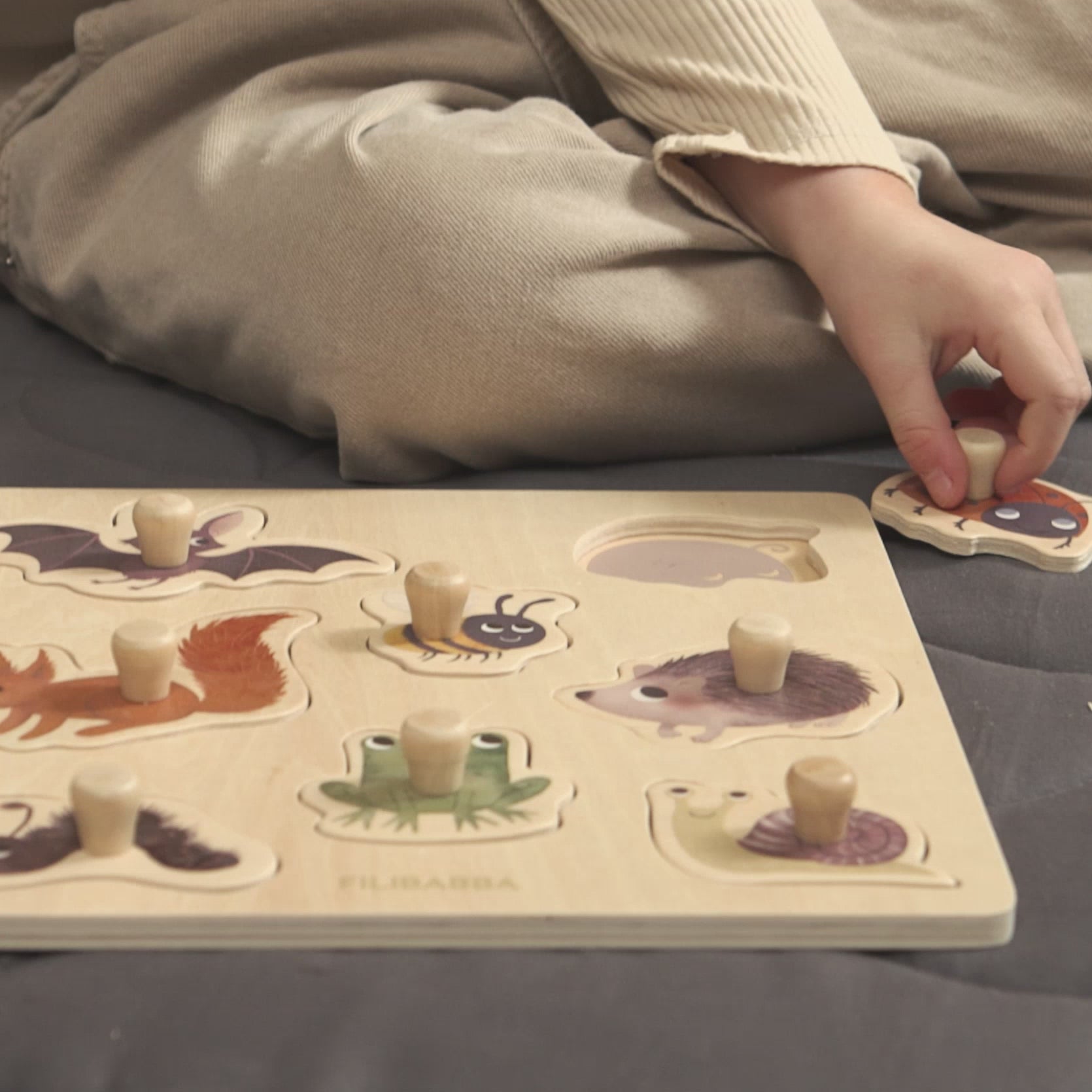 Video laden: Houten puzzel - Forest friends