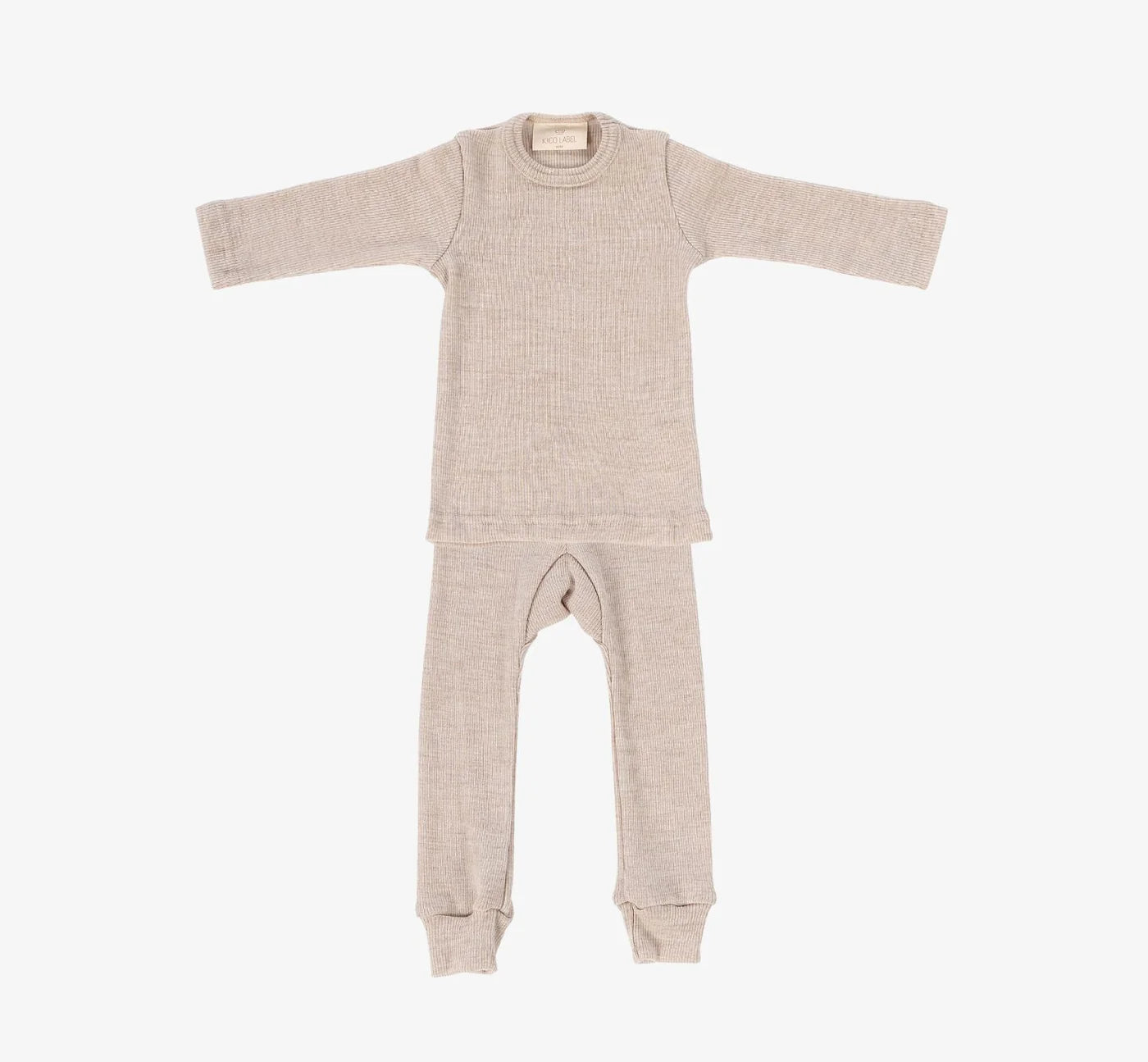 Pyjama set - Merinowol- Beige