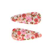 Baby haarspeldjes met stof - Summer flowers